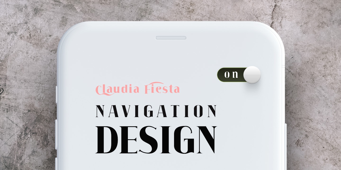 Beispiel einer Claudia Fiesta Black Italic-Schriftart